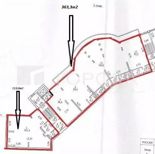 Офис в Новосибирская область, Новосибирск ул. Шевченко, 15/1 (363 м) - Фото 2