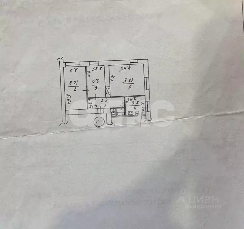3-к кв. Крым, Симферополь ул. Хацко, 17 (56.6 м) - Фото 2