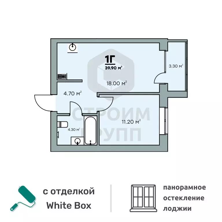 1-комнатная квартира: Ковров, Еловая улица, 94/3 (39.9 м) - Фото 0