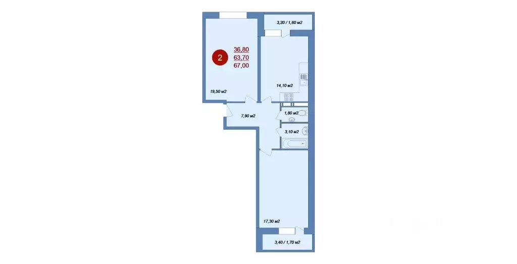 2-к кв. Московская область, Люберцы городской округ, д. Островцы, ... - Фото 1