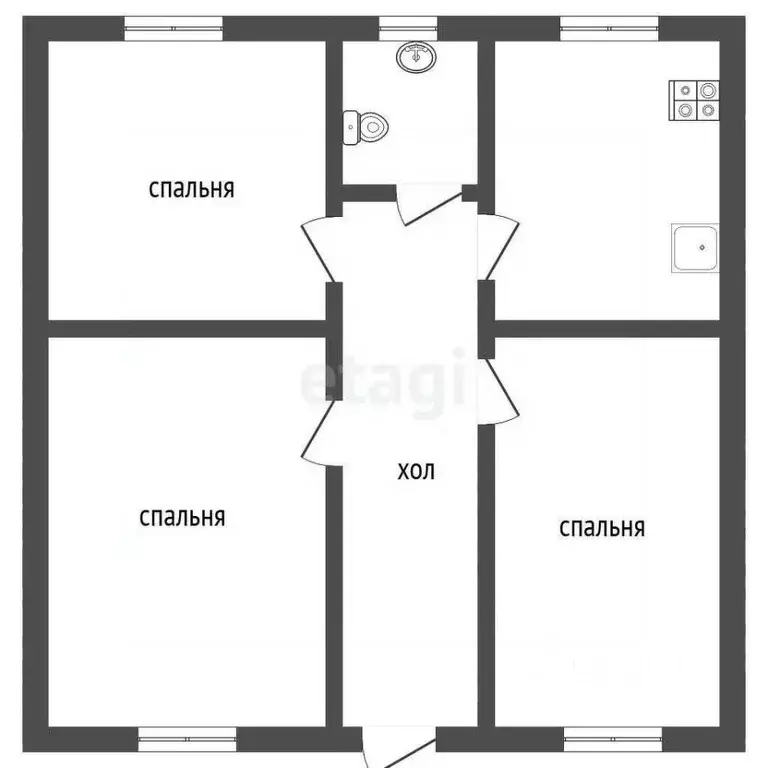 Дом в Ростовская область, Азовский район, Кагальницкое с/пос, с. ... - Фото 2