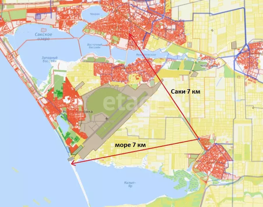 Участок в Крым, Сакский район, с. Ивановка ул. Нахимова (9.0 сот.) - Фото 1