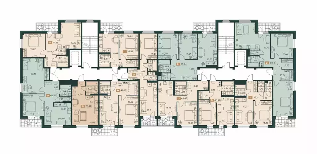 Студия Ямало-Ненецкий АО, Новый Уренгой ул. Газовиков (28.44 м) - Фото 1