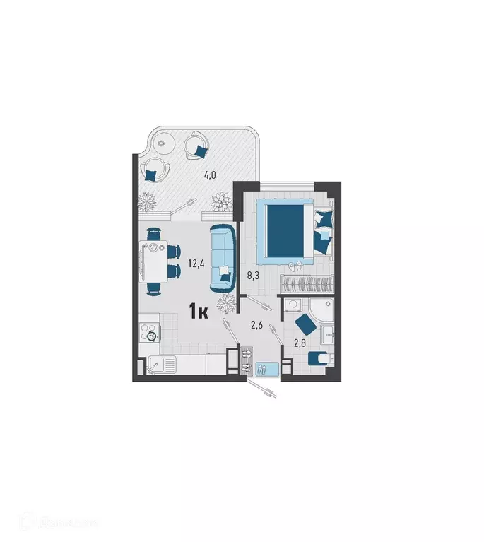 Продаётся 1-к квартира, 33.5 м - Фото 0