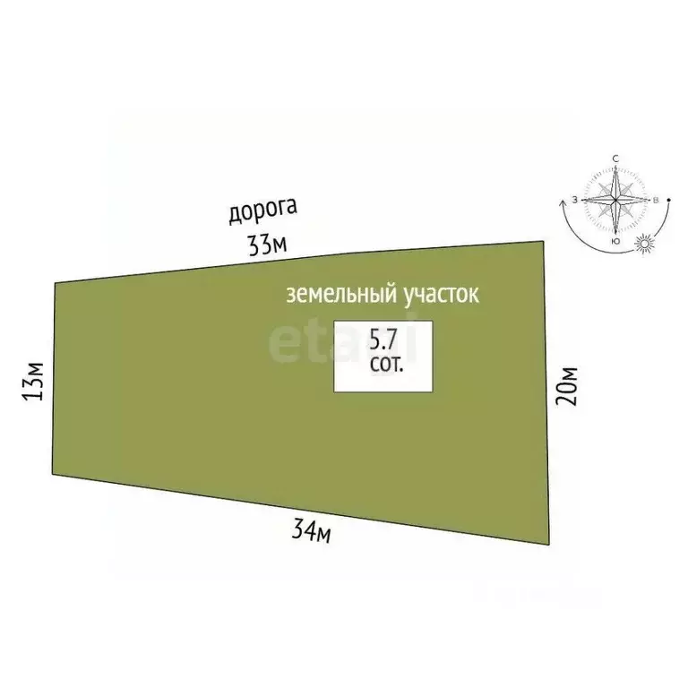 Участок в Крым, Ялта муниципальный округ, Восход пгт ул. Авроры (5.7 ... - Фото 2