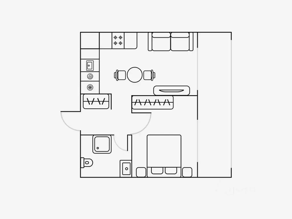2-к кв. Свердловская область, Екатеринбург ул. Шаумяна, 24 (34.0 м) - Фото 2