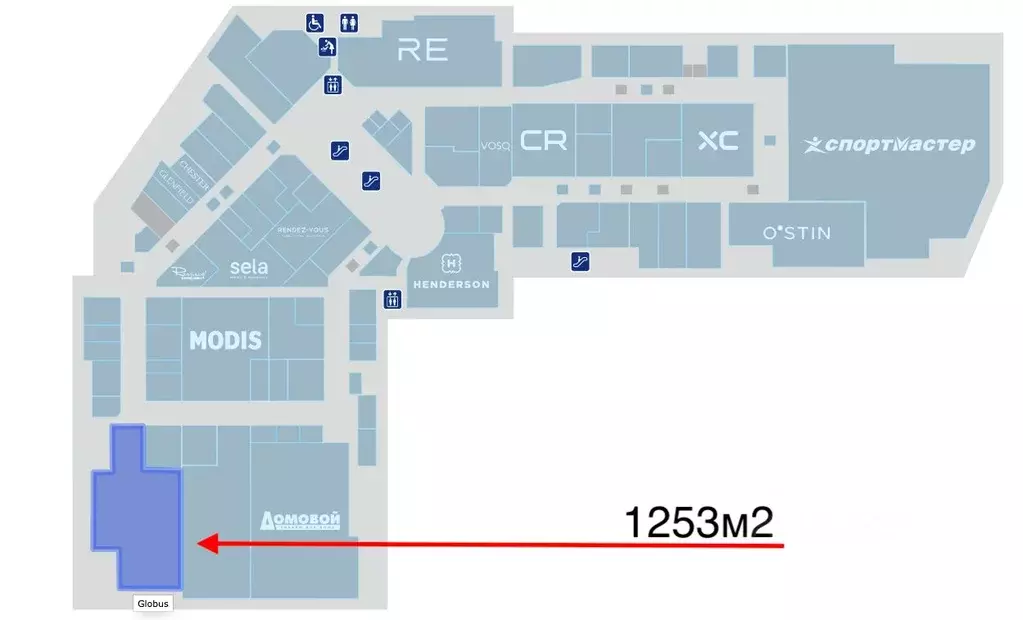 Торговая площадь в Санкт-Петербург Коломяжский просп., 17к1 (1253 м) - Фото 2