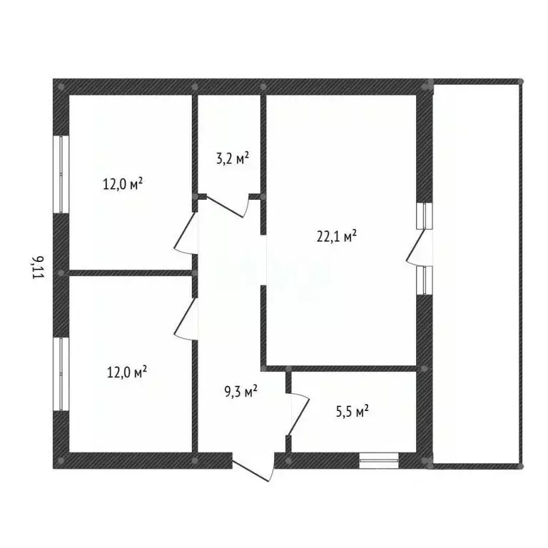 Дом в Башкортостан, Кармаскалинский район, Кабаковский сельсовет, д. ... - Фото 1