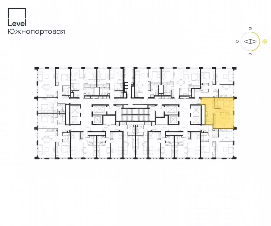 2-к. квартира, 44,1 м, 66/68 эт. - Фото 1