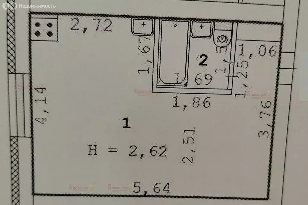 Квартира-студия: Екатеринбург, улица Народного Фронта, 59 (23 м) - Фото 0