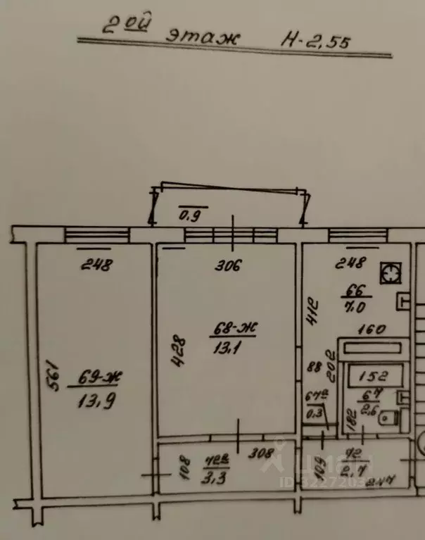 2-к кв. Калининградская область, Калининград ул. Лейтенанта Яналова, ... - Фото 2