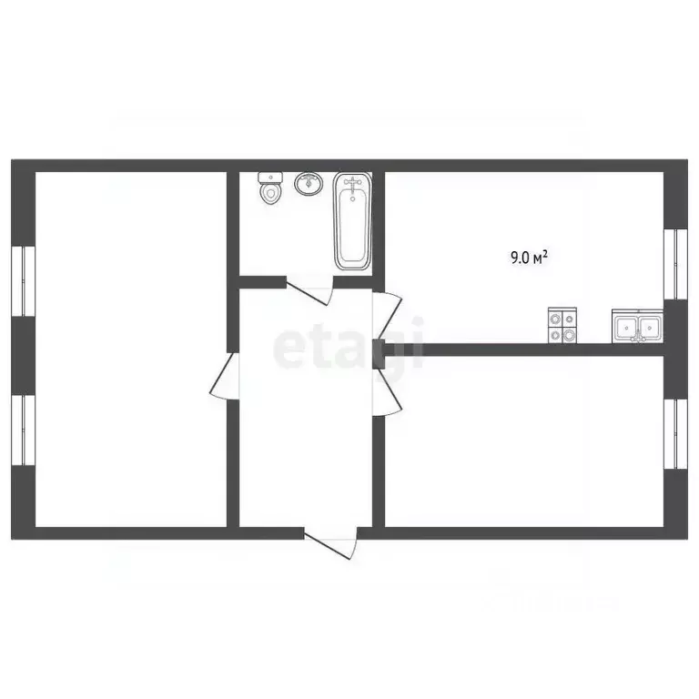 1-к кв. Ставропольский край, Ессентуки ул. Максима Горького (36.0 м) - Фото 1