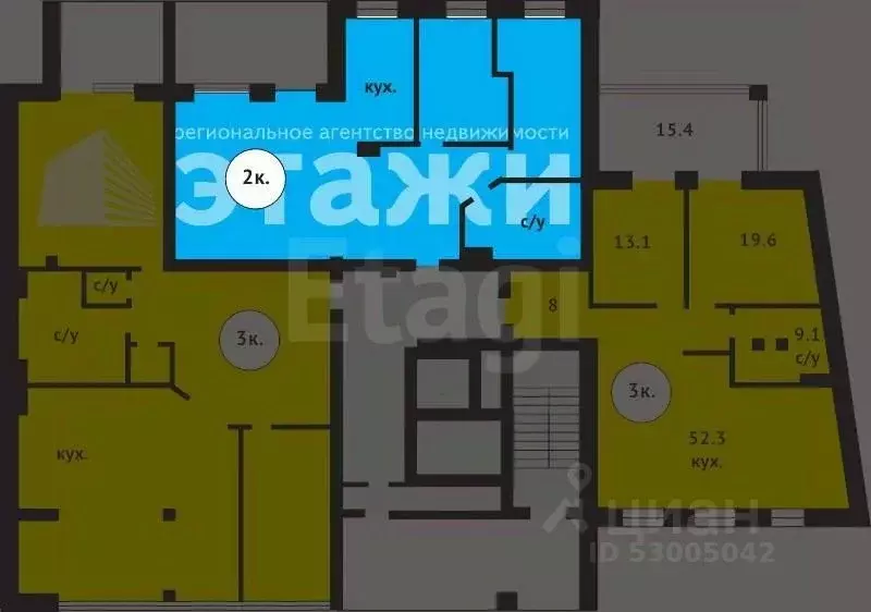 2-к кв. Забайкальский край, Чита 3-я Забайкальская ул., 2 (77.0 м) - Фото 2