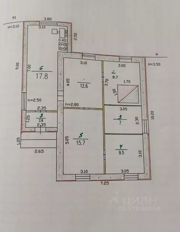 Дом в Орловская область, Болхов ул. Маяковского (74 м) - Фото 1