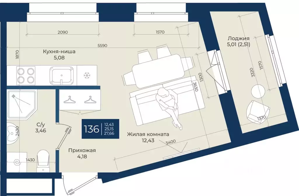Студия Ленинградская область, Ломоносовский район, Аннинское городское ... - Фото 1