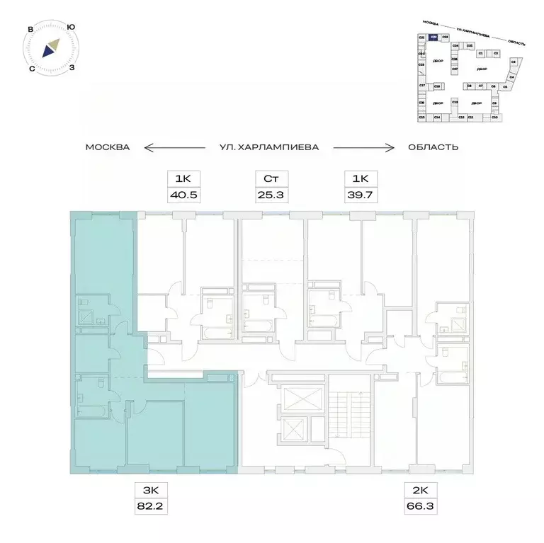 4-к кв. Москва пос. Марьино, Детали жилой комплекс (82.2 м) - Фото 2