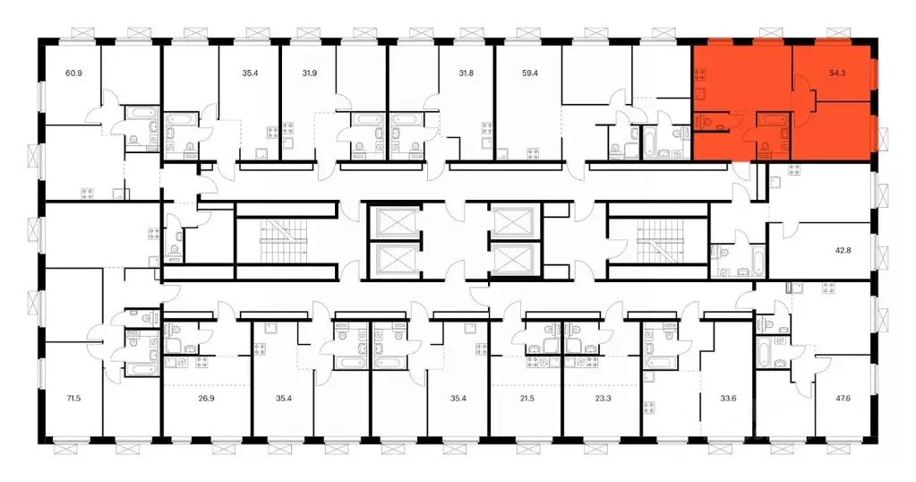 2-к кв. Москва проезд 1-й Нижнелихоборский, 1 (53.8 м) - Фото 1