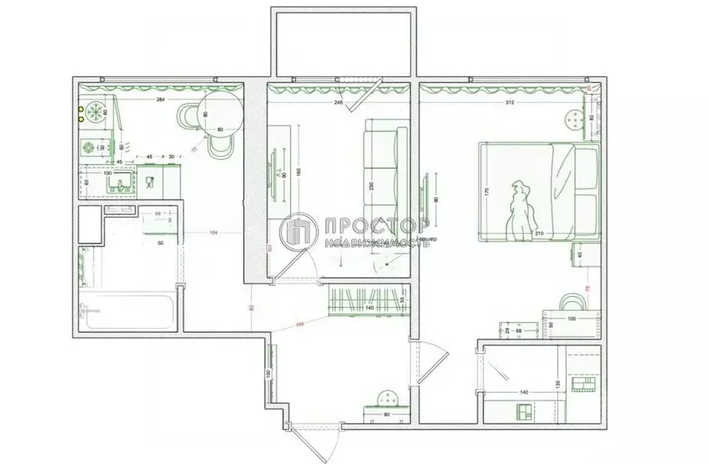 2-к кв. Москва ул. Коминтерна, 22К2 (43.3 м) - Фото 2