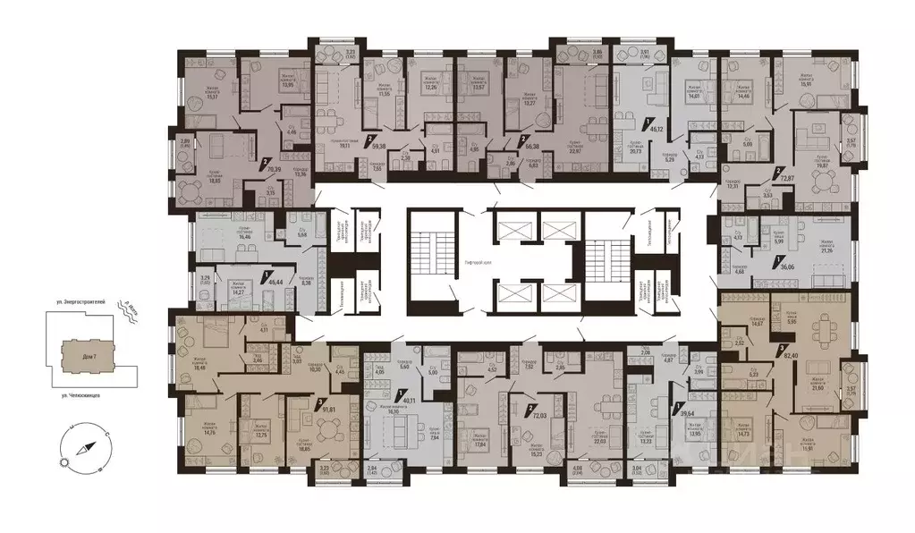 1-к кв. Свердловская область, Екатеринбург Центральный жилрайон, Дом 7 ... - Фото 1