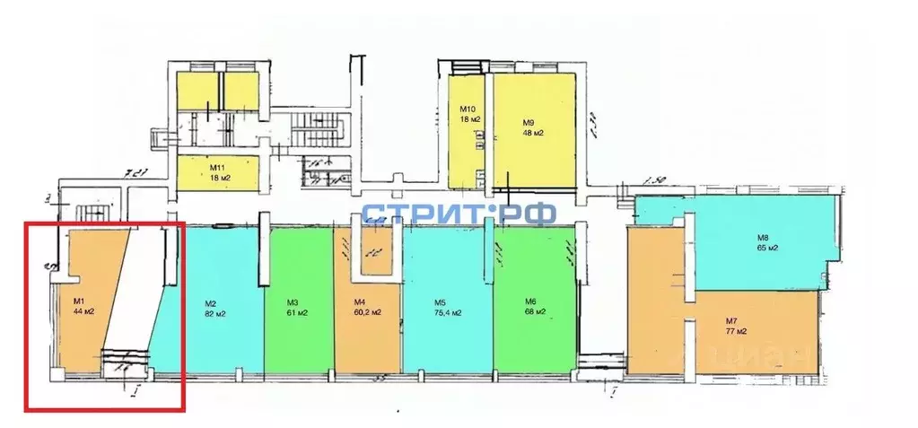 Помещение свободного назначения в Москва просп. Мира, 131К1 (44 м) - Фото 2