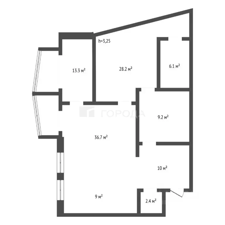 3-к кв. Алтайский край, Барнаул Партизанская ул., 76 (117.0 м) - Фото 2