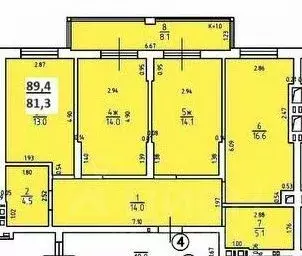 3-к кв. Калининградская область, Калининград Артиллерийская ул., 25А ... - Фото 1