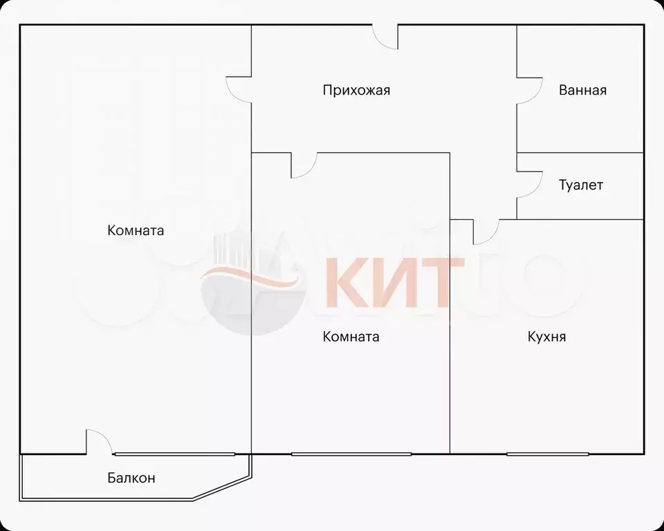 2-к. квартира, 50 м, 8/9 эт. - Фото 0