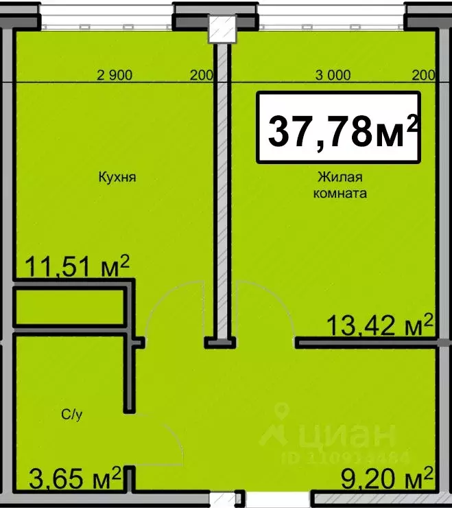 1-к кв. Ставропольский край, Ессентуки ул. Благодатная, 22к3 (37.78 м) - Фото 1