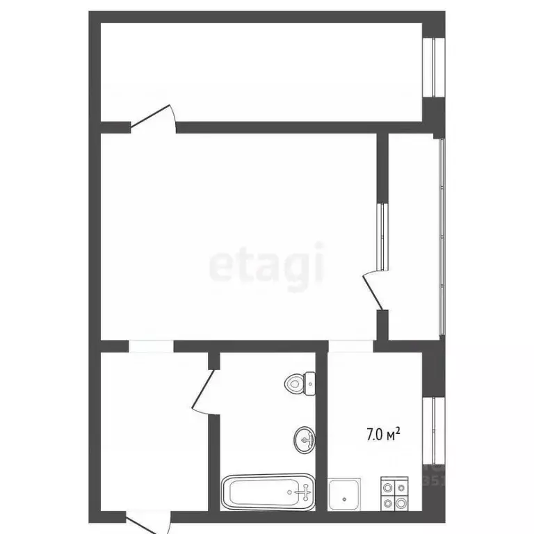 2-к кв. Ставропольский край, Кисловодск ул. 40 лет Октября (45.6 м) - Фото 2