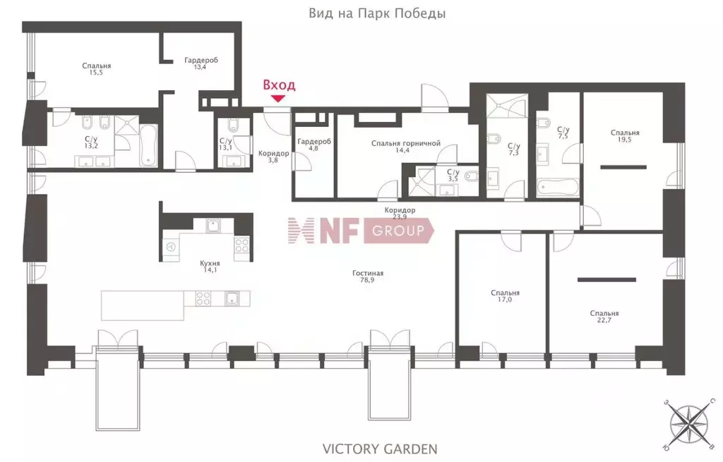 6-к кв. Москва ул. Братьев Фонченко, 1к2 (265.0 м) - Фото 2