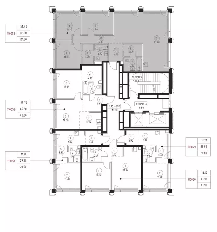 3-комнатная квартира: Москва, Верейская улица, 29с32А (101.5 м) - Фото 1