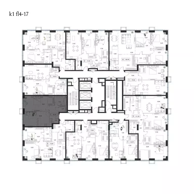 2-комнатная квартира: Москва, проспект Андропова, 9/1к1 (58.1 м) - Фото 2