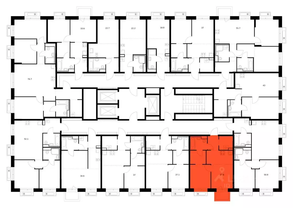 1-к кв. Приморский край, Владивосток Снежный парк жилой комплекс (37.6 ... - Фото 2