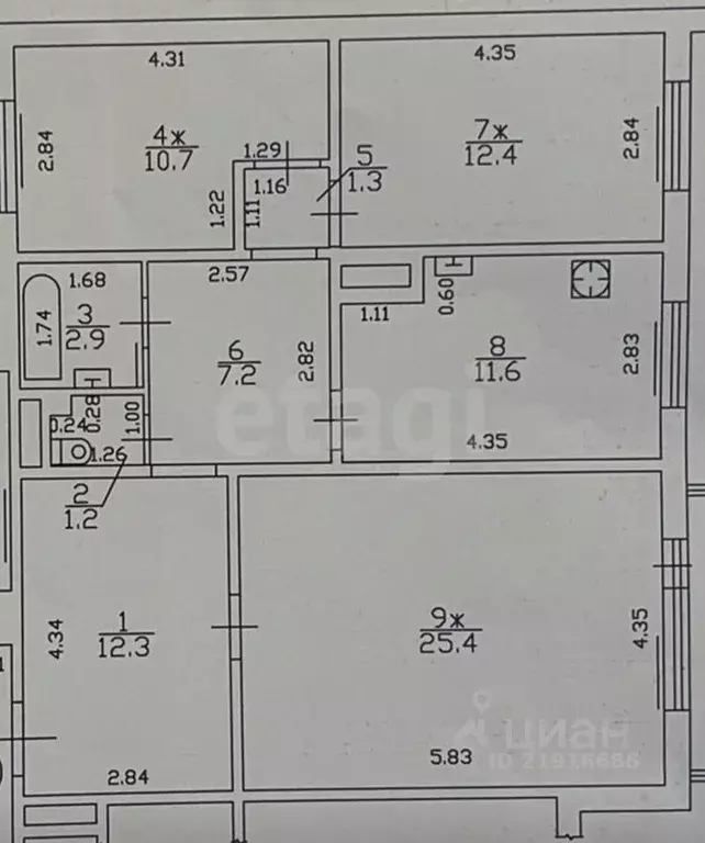 3-к кв. Калининградская область, Калининград Артиллерийская ул., 48 ... - Фото 2