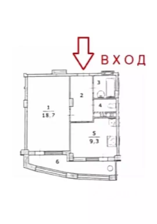 1-к кв. Белгородская область, Белгород Гостенская ул., 16А (38.5 м) - Фото 2
