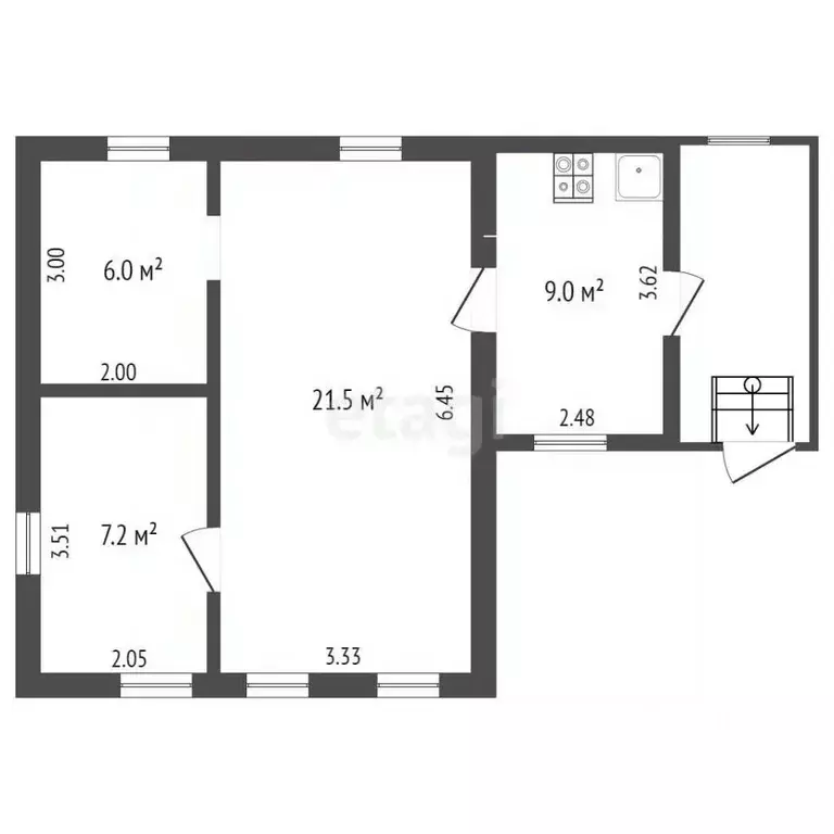 Дом в Ярославская область, Ярославль Магистральная ул., 55 (44 м) - Фото 2