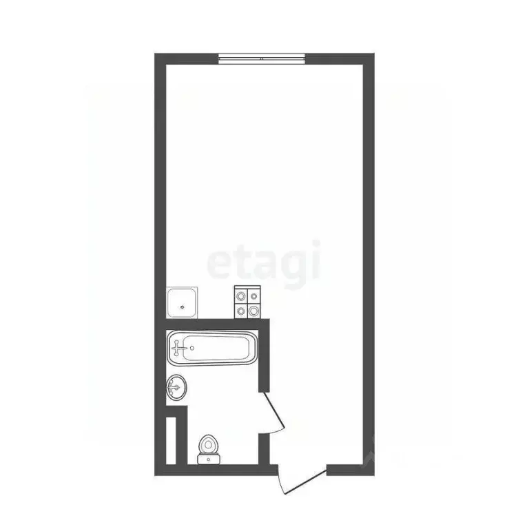 Студия Московская область, Дмитров Оборонная ул., 32 (21.4 м) - Фото 1