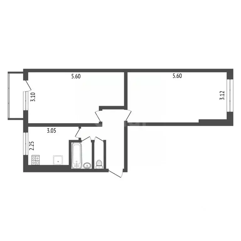 2-к кв. Белгородская область, Белгород ул. 5 Августа, 14 (47.5 м) - Фото 0
