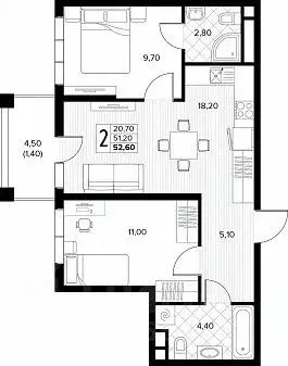 2-к кв. Краснодарский край, Анапа муниципальный округ, с. Сукко ... - Фото 1