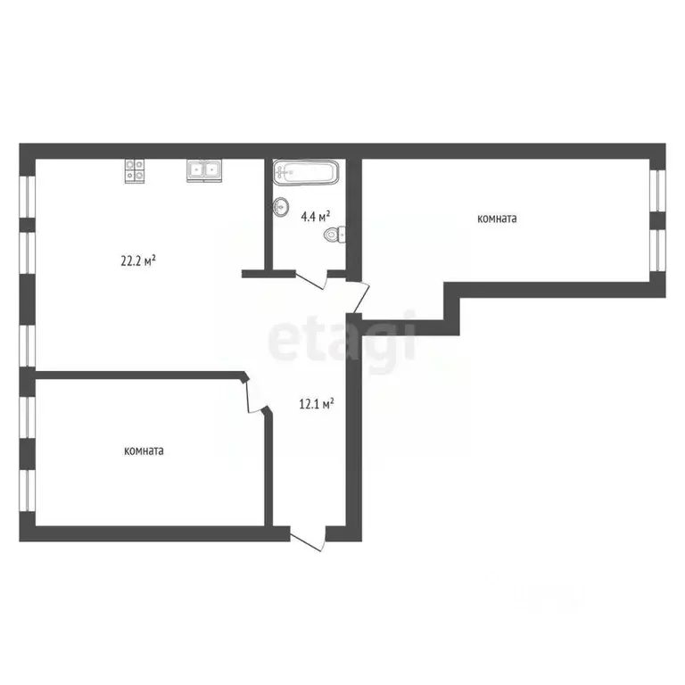 3-к кв. Оренбургская область, Оренбург ул. Ходакова, 64 (73.9 м) - Фото 1