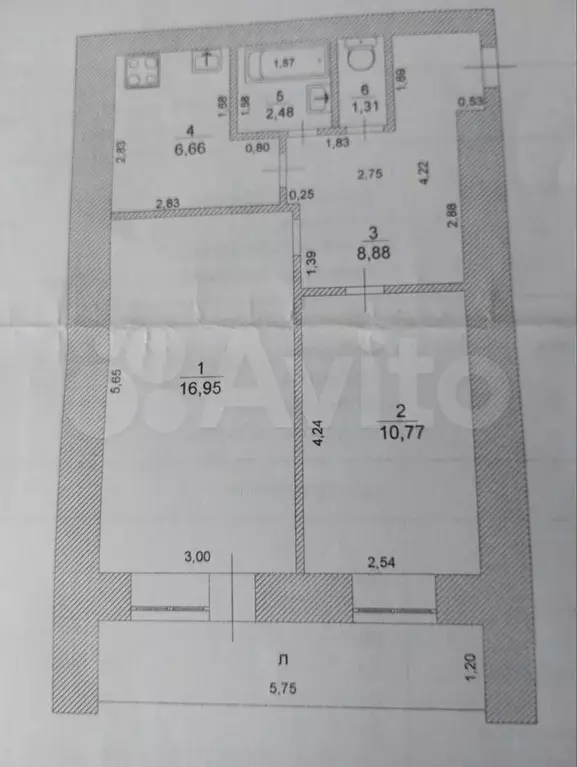 3-к. квартира, 51 м, 3/13 эт. - Фото 0