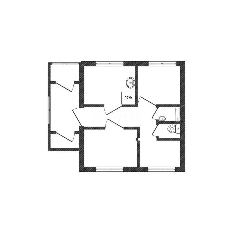 Дом в Бийский район, посёлок Амурский, Садовая улица (60 м) - Фото 1