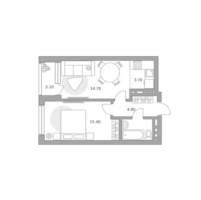 2-к кв. Башкортостан, Уфа Зеленая Роща жилрайон, Лесная Симфония жилой ... - Фото 0