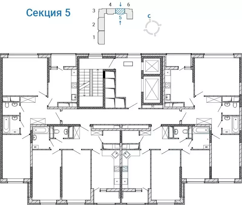 2-к кв. Московская область, Балашиха Железнодорожный мкр, ул. ... - Фото 1