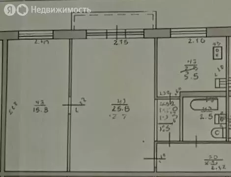 2-комнатная квартира: Новокуйбышевск, улица Кирова, 3 (45.7 м) - Фото 2