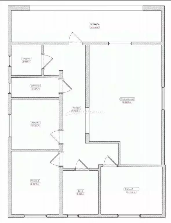 Дом в Крым, Симферопольский район, Перовское с/пос, СЭЛМА СПК ул. ... - Фото 1