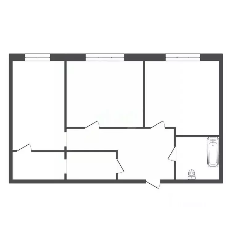 2-к кв. Красноярский край, Красноярск ул. Александра Матросова, 30В ... - Фото 2