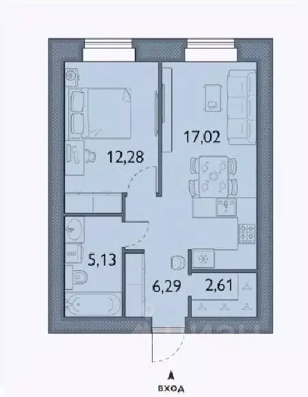 1-к кв. Брянская область, Брянский район, пос. Мичуринский, ... - Фото 1