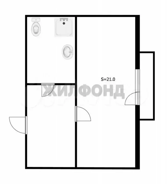 Квартира-студия, 21 м, 3/17 эт. - Фото 0