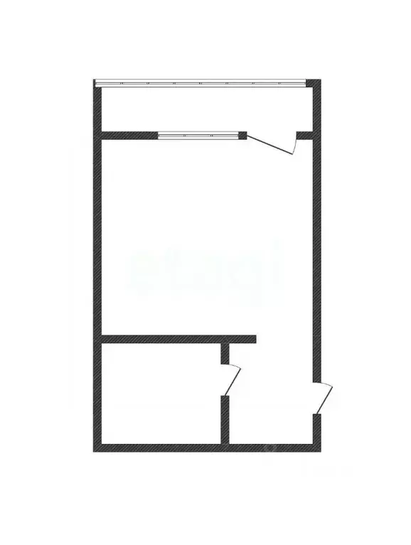 Студия Курская область, Курск ул. Энгельса, 158к2 (28.5 м) - Фото 1